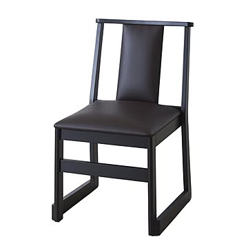 ブラウン スタッキングチェア W46×D56×H78×SH44 和室用座敷チェア 一人掛け