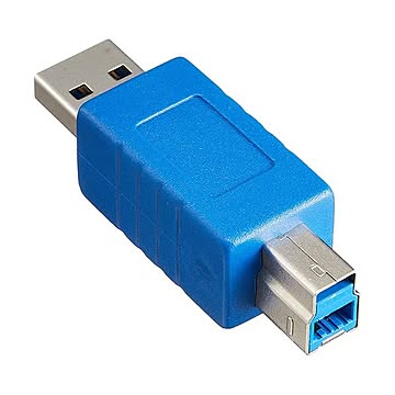 (まとめ)変換名人 変換プラグ USB3.0 A(オス)-B(オス) USB3AA-BA×10セット