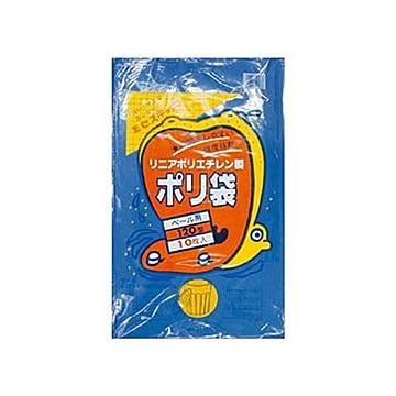 （まとめ）積水フィルム 積水 120型ポリ袋 青#120-1 N9794A 1パック（10枚）【×10セット】