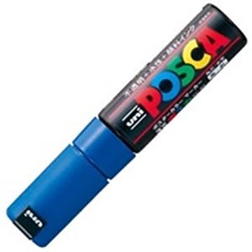 (業務用20セット)三菱鉛筆 ポスカ/ＰＯＰ用マーカー 太字/青 水性インク PC-8K.33