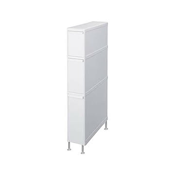 like-it ライクイット スリムストレージシリーズ ファイントールストッカー アジャスター付き FTS-111LA (幅14cm) 収納 引き出し 隙間収納 段差対応 スリム 省スペース シンプル