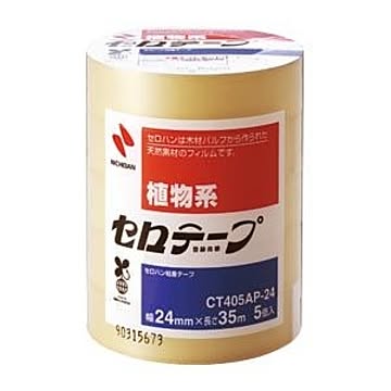 （まとめ） ニチバン セロテープ(R) （大巻）巻芯径76mm業務用 CT405AP-24 5巻入 【×3セット】
