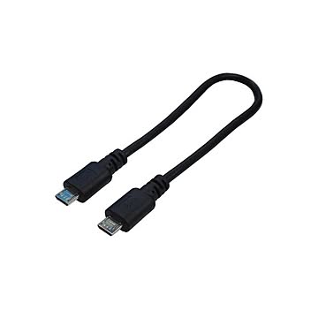 (まとめ)変換名人 USBケーブル20 micro(オス)to micro(オス) USBMCA/A20F×10セット