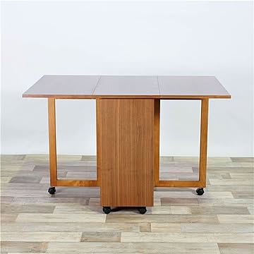 両バタフライテーブル/ダイニングテーブル 単品  幅42/80/120cm×奥行80cm×高さ73cm 木製 【チェア別売】【代引不可】