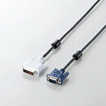 エレコム DVI-D-Sub15ピン変換ケーブル CAC-DVA15BK 管理No. 4953103242296