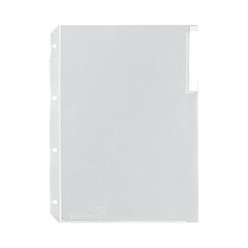 まとめ プラス クリアーホルダー 見出紙付A4タテ 4穴 クリアー FL-154HO 1セット10枚  ×10セット