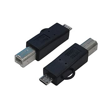 変換名人 変換プラグ USB B(オス)→microUSB(オス) USBBA-MCA
