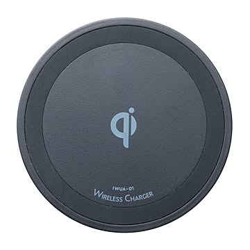 ミヨシ Qi対応 5W出力タイプ ワイヤレス充電アダプタ AC充電器セット ブラック IWUA-01/BK