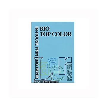 （まとめ） 伊東屋 バイオトップカラー A4判 100枚入 80g／m2 BT118 アクアブルー 【×3セット】