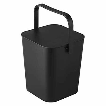 tower タワー(山崎実業) 蓋付きバケツ 12L Bucket with lid 12L フタ付き ダストボックス ゴミ箱 収納ボックス ハンドル付き 重ね置き可能 スタッキング 12リットル