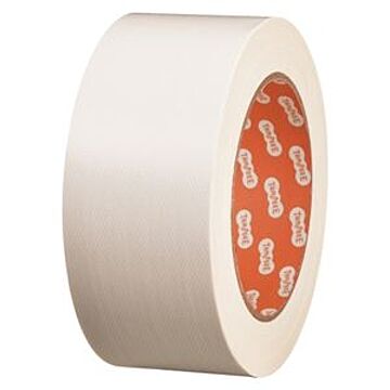 （まとめ） TANOSEE 布テープ（カラー） 50mm×25m 白 1巻 【×15セット】