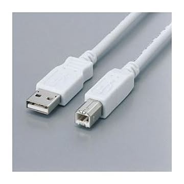 (まとめ)エレコム フェライト内蔵USBケーブル USB2-FS05【×5セット】