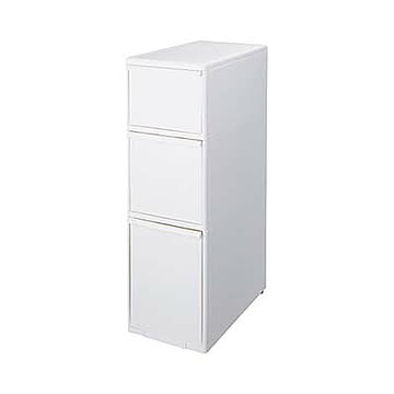 like-it ライクイット スリムストレージシリーズ ミディストッカー MS-111DL (幅25.5cm) 収納 引き出し 隙間収納 スリム 省スペース シンプル