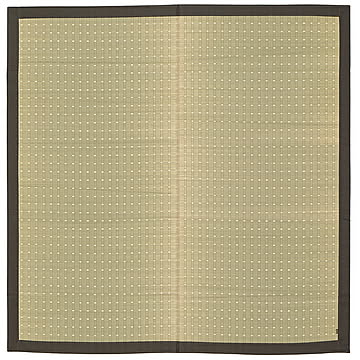 吉兆 国産い草裏貼りセンターラグ 191×191 ナチュラル