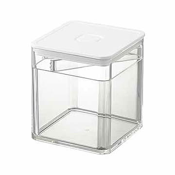 tower タワー(山崎実業) トング付きバルブ付き密閉保存容器 Airtight Spice Container with Measuring Tongs 密閉バルブ付き フードストッカー コンテナ