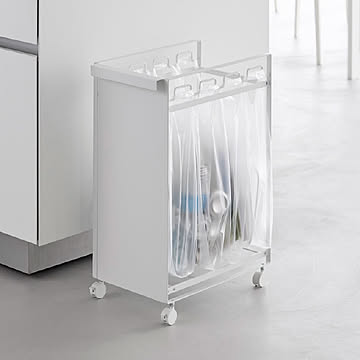 山崎実業 目隠し分別ダストワゴン タワー 4分別 tower 