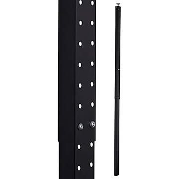 スチールラックのキタジマ 壁面突っ張りパンチングラック 有孔ボード風 幅5cm 高さ160～270cm