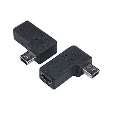 変換名人 変換プラグ USB mini5pin 右L型(フル結線) USBM5-RLF