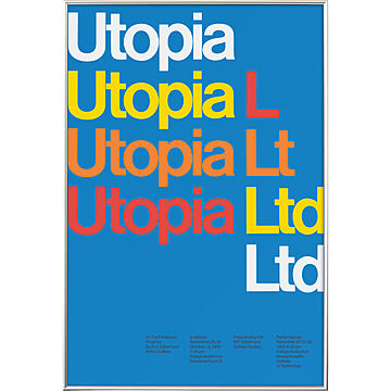 【Bauhaus Japan】Utopia/アートポスター/モダンポスター/バウハウスポスター/フレーム付き