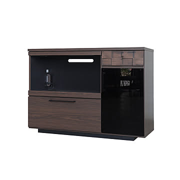 キッチンカウンター レンジ台 120cm 収納 完成品 食器棚 キッチン収納 日本製 木製 モダン 男前 コルク120カウンター