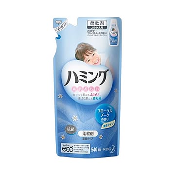 （まとめ） 花王 ハミング フローラルブーケ 詰替 540ml×10セット