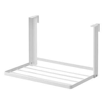 tower タワー (山崎実業) 引っ掛け折り畳み棚 Hanging Folding Shelf タオルハンガー バスルーム ランドリー 着替え 浮かせて収納 脱衣所 洗濯かご 一時置き