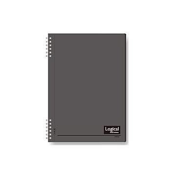 (業務用セット)ナカバヤシ スイング・ロジカルノート/Wリング B5 A罫 PP表紙 ブラック NW-B50-D×5セット