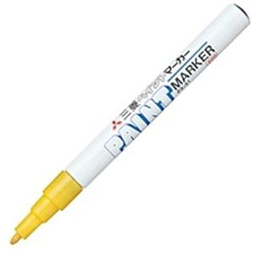 (業務用20セット) 三菱鉛筆 油性ペン/ペイントマーカー 細字/丸芯 不透明性インク PX-21.2 黄