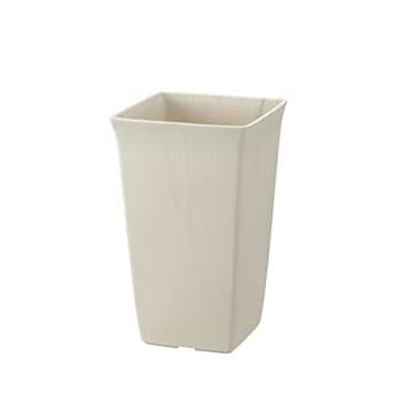 40個セット 角型 植木鉢/プランター 8号 ホワイト 約幅18.4cm 日本製 深型 リッチェル フォーレ スクエアポット