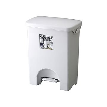 HOME＆HOME ペダル式ゴミ箱 9セット フタ付き 25PS ワイミド グレー