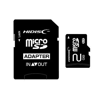 （まとめ）ハイディスク microSDカード2GB SD変換アダプター付き HDMCSD2GCLJP3 1枚【×5セット】