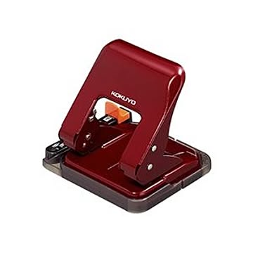 まとめ コクヨ 2穴パンチ ラクアケ 25枚穿孔赤 PN-G25R 1個  ×10セット