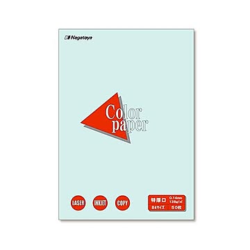 まとめ 長門屋商店 Color Paper B4 特厚口 水 ナ-2410 1冊50枚  ×30セット
