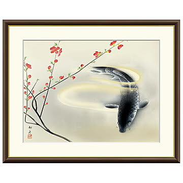 額絵 春池温 速水御舟 61x49.5cm 三幸