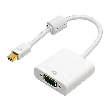 ミヨシ FullHD対応 miniDisplayPort-D-subアダプタ ホワイト DPA-2KDS/WH 管理No. 4951241139850