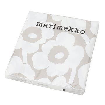 マリメッコ ペーパーナプキン ウニッコ ライトグレー/オフホワイト 33x33cm 20枚入り marimekko UNIKKO