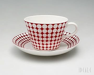 【復刻版】 グスタフスベリ エヴァ 493-06 コーヒーカップ＆ソーサー GUSTAVSBERG Eva