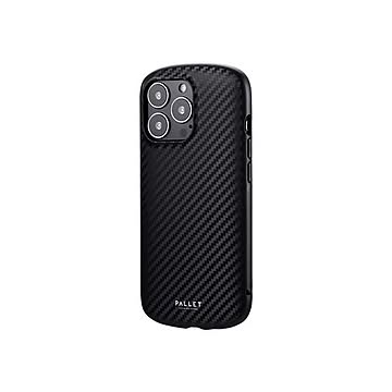 LEPLUS iPhone 13 Pro 超軽量・極薄・耐衝撃ハイブリッドケース「PALLET AIR」 ブラックカーボン調 LP-IP21PLABKC
