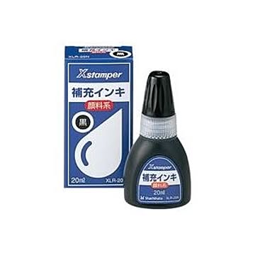 (業務用100セット) シヤチハタ Xスタンパー用補充インキ 【顔料系/20mL】 ボトルタイプ XLR-20N黒