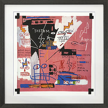 美工社 Jean-Michel Basquiat アートフレーム Six Fifty, 1982