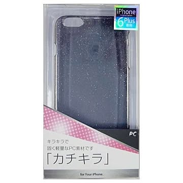 オズマ iPhone6 Plus用PCラメ入りジャケット ブラック