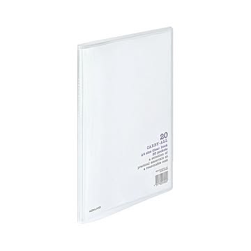 コクヨ クリヤーブックキャリーオール固定式 A4タテ 20ポケット 背幅11mm 透明 ラ-1T 1セット20冊
