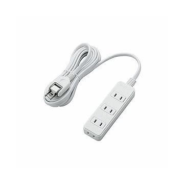 (まとめ)エレコム 電源タップ T-S02-2430WH×5セット