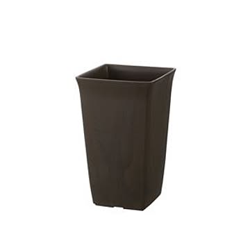 48個セット 角型 植木鉢/プランター 7号 ダークブラウン 約幅16.6cm 日本製 深型 リッチェル フォーレ スクエアポット