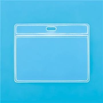 (まとめ) TANOSEE 名札用ケース(チャックなし) 1パック(10枚) 【×10セット】