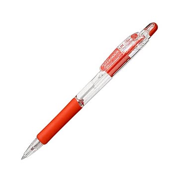 （まとめ） ゼブラ 油性ボールペン ジムノックUK 0.5mm 赤 BNS10-R 1セット（10本） 【×5セット】