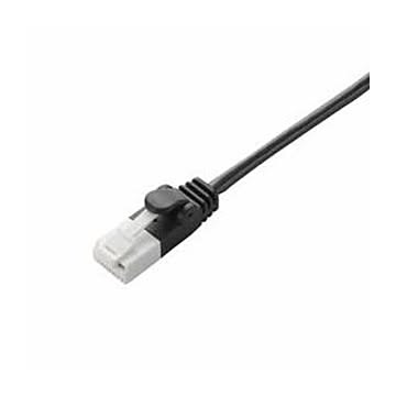 (まとめ)エレコム ツメ折れ防止スリムLANケーブル(Cat6準拠) LD-GPST/BK20【×5セット】