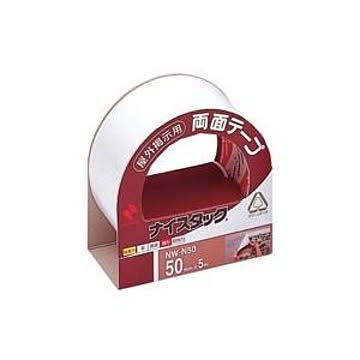 (業務用10セット) ニチバン 両面テープ ナイスタック 【屋外掲示用/幅50mm×長さ5m】 不織布 NW-N50