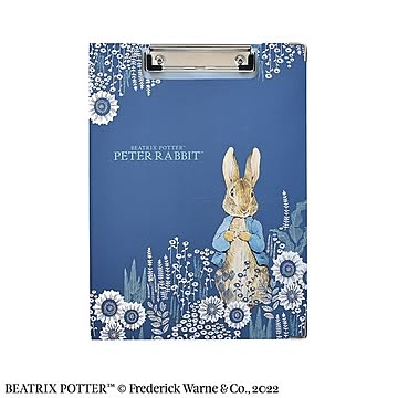 ピーターラビット クリップボード同柄2個セットDoodle Dell ネイビー