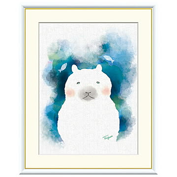 額絵 しろくま 木下つぐみ 61x49.5cm 三幸